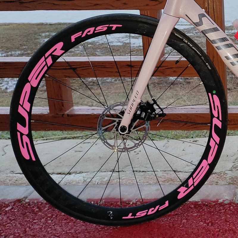 公路车轮组贴纸super自行车轮胎反光碳钎维车圈改色装饰车轮涂装
