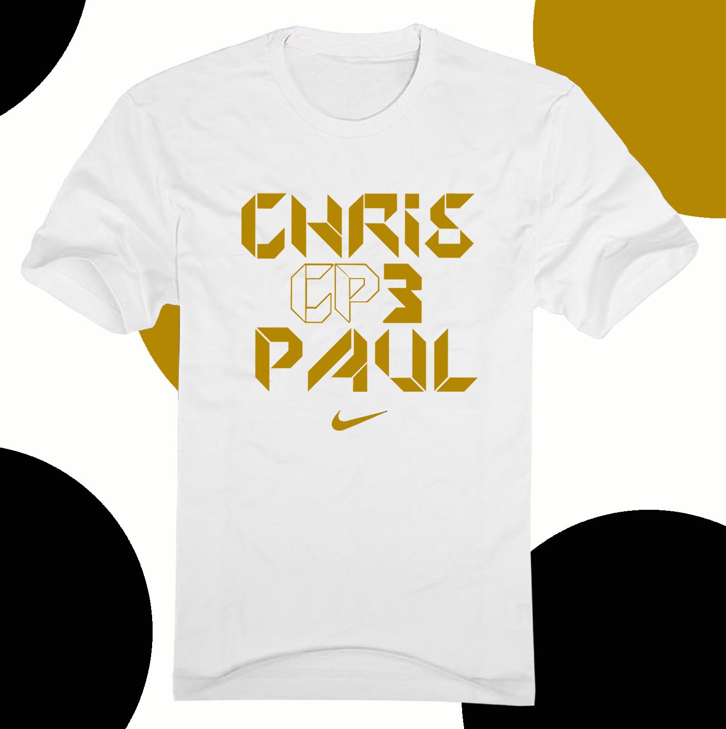 克里斯保罗头像同款标志CP3衣服男女短袖训练服T恤