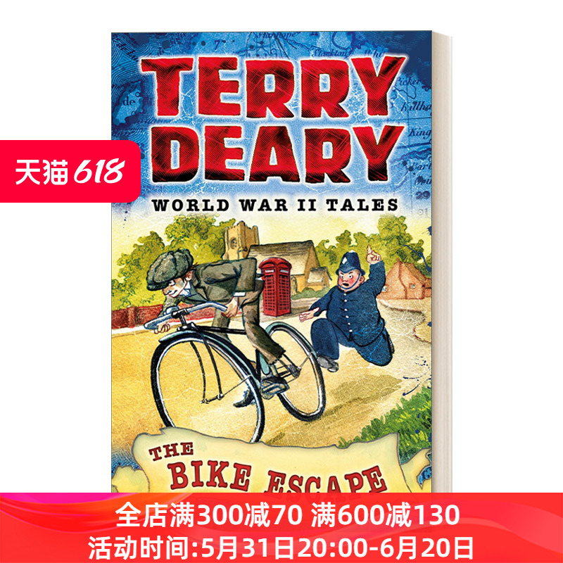 英文原版 World War II Tales  The Bike Escape 二战故事 自行车逃亡 可怕的历史Terry Deary 英文版 进口英语原版书籍