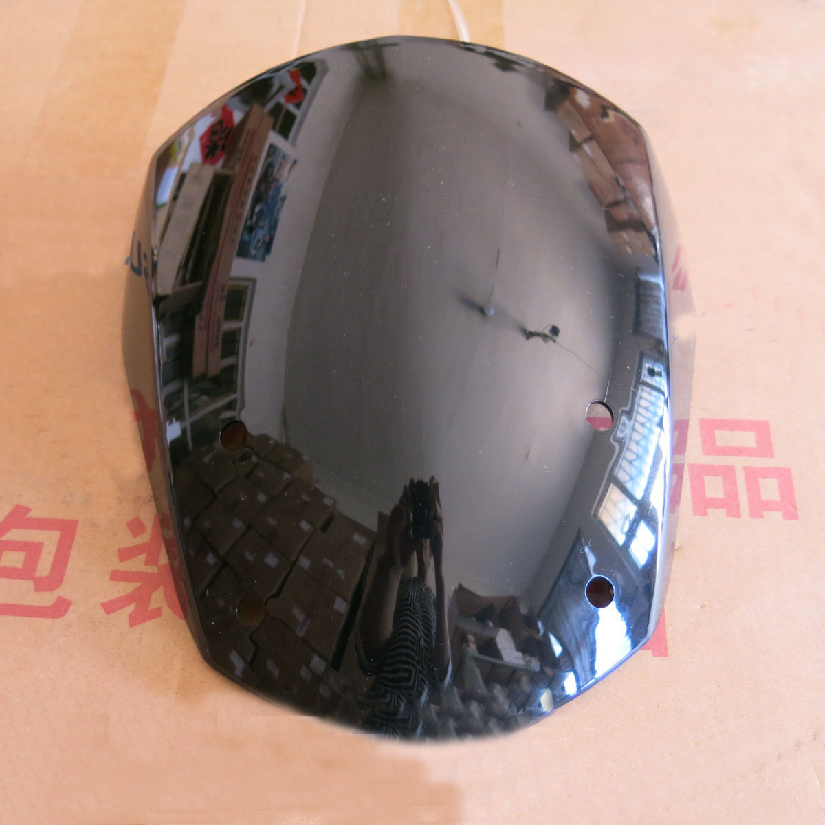 适用铃木GT125欧二骏驰QS125-5遮阳板鬼脸原厂摩托车壳导流罩玻璃