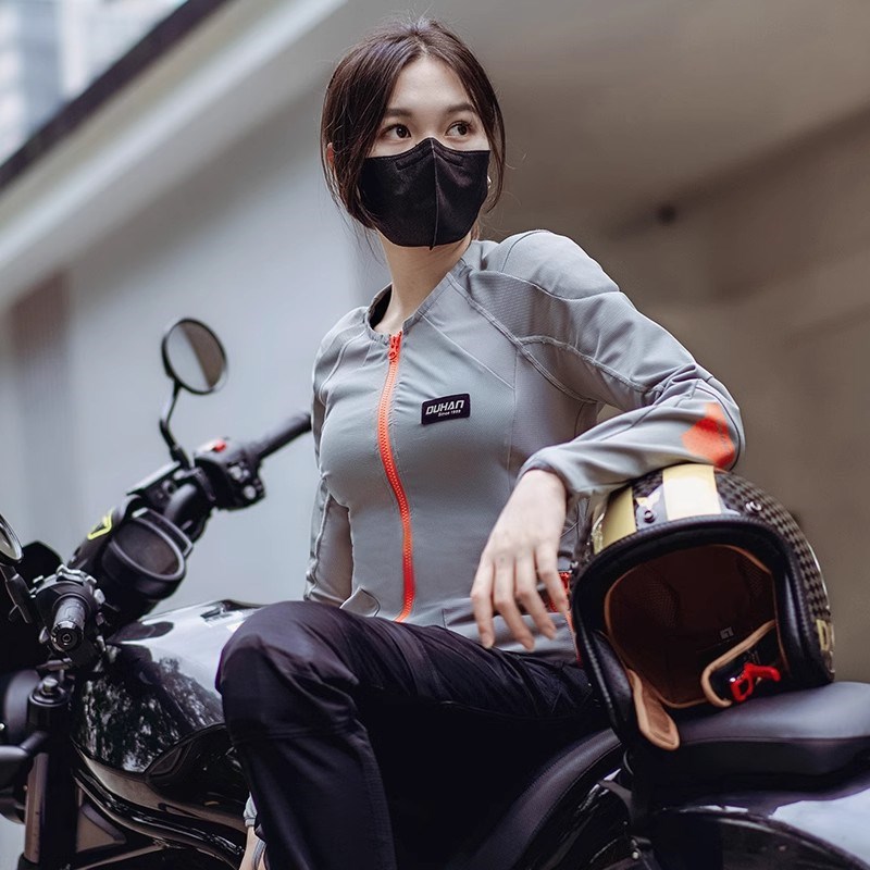 杜汉摩托车骑行服拉力机车防摔夏季透气防护骑士服男女气流护甲衣