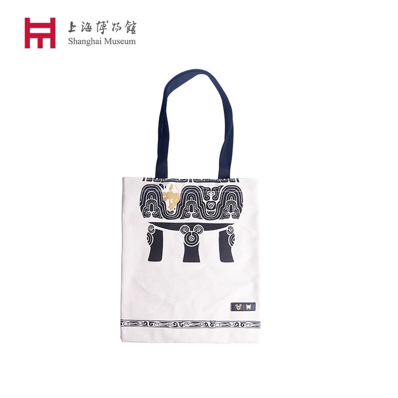 上海博物馆帆布包迪士尼米奇90周年联名文创单肩包学生超市购物袋