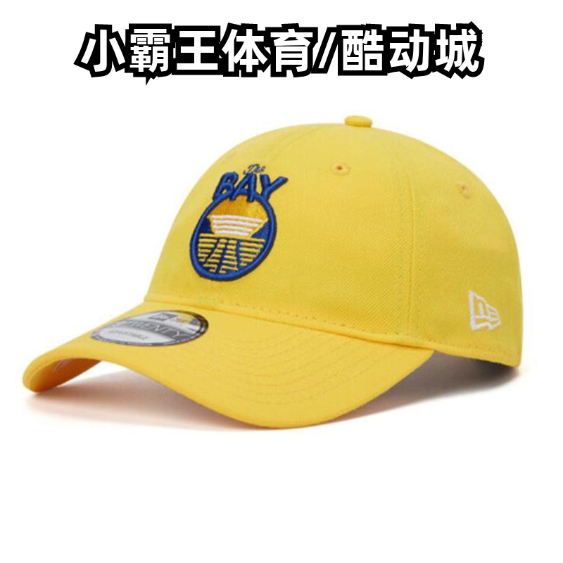 New Era/纽亦华 NBA勇士队logo软顶可调节弯檐棒球帽 70600966