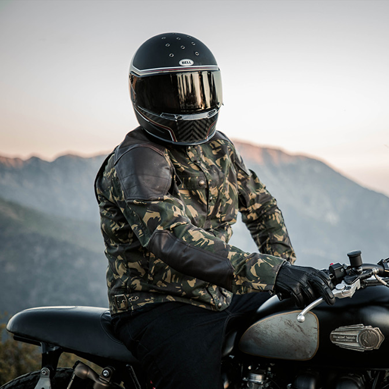 美国BELL街车复古摩托头盔 消除者金吉拉防雾机车骑行碳纤维全盔