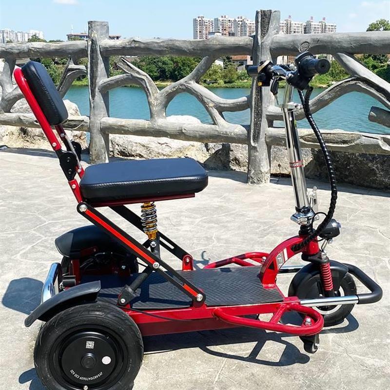 新款小飞哥老人代步车三轮电动残疾人家用双人老年助力车可折叠电