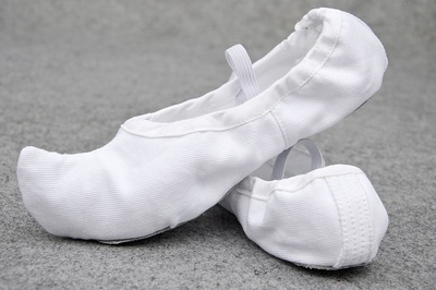 朝鲜族传统舞蹈鞋勾勾鞋白色古典舞蹈鞋室内练功舞蹈鞋平底舞蹈鞋