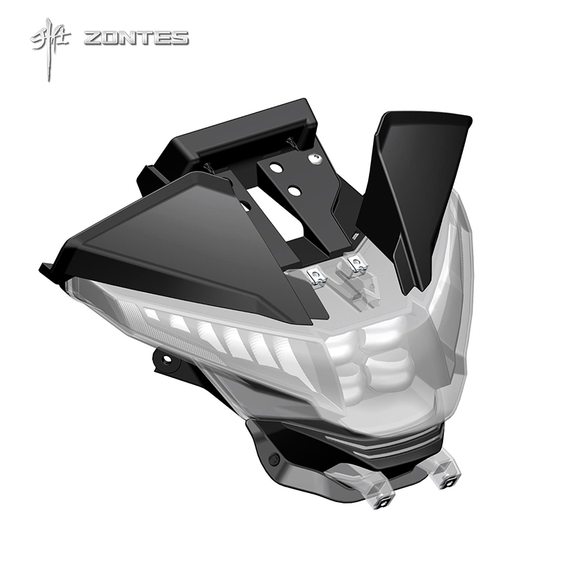 升仕ZT310/350-T1 T2 ZT300T拉力摩托车前大灯前照灯头灯左右头罩