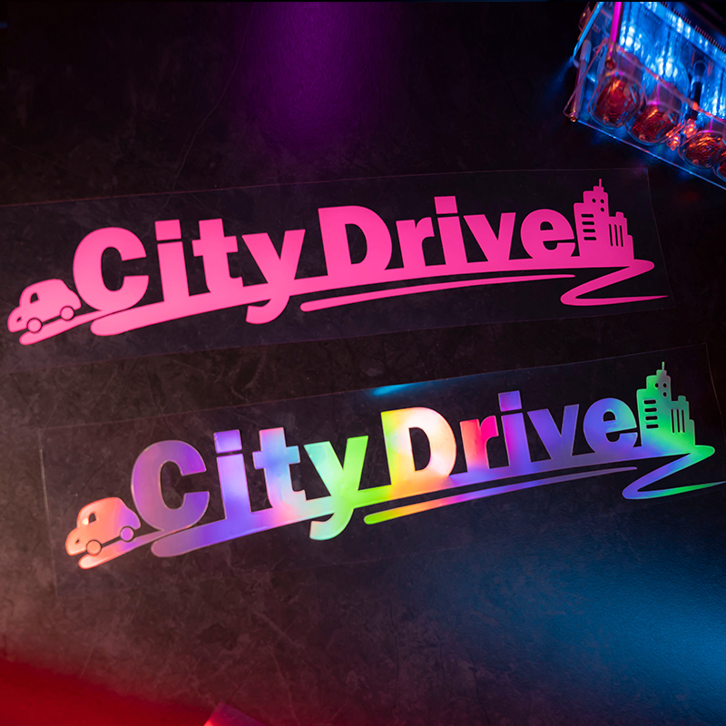 CityDrive汽车贴纸个性创意英文字车贴电动车摩托车防水防晒装饰