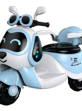 可坐儿童男孩遥控充电宝宝童车带推把款小孩女孩摩托车电动三轮车