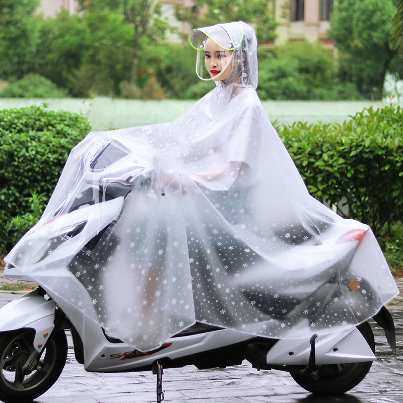雨衣电动自行车单人摩托电瓶骑行防水成人外穿长款全身防暴雨雨披