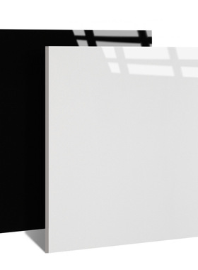 佛山600x600黑色白色全抛釉亮光瓷砖客厅防滑地板砖纯色抛釉砖