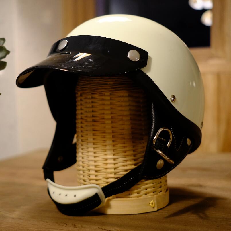 BornFree日本60s年代复古机车半盔Shorty瓢盔摩托车头盔夏季盔女