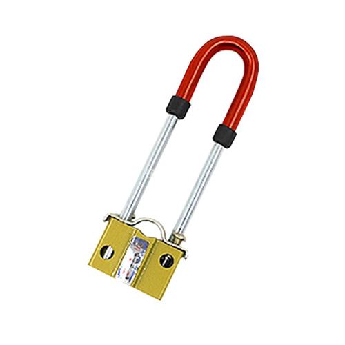 自行车锁小插锁钢丝锁老式加粗U型叉固定安装链条锁软锁环形老式
