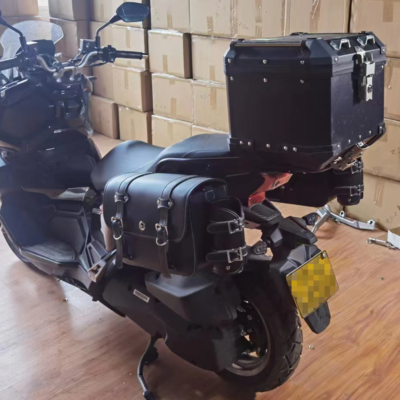 适用于三阳XS150T-12踏板车摩托车改装后货架尾架后备箱快拆边包