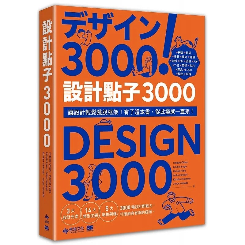预售 设计点子3000：结合版型、配色、LOGO之3000个 突破创意瓶颈的设计大全 进口原版书