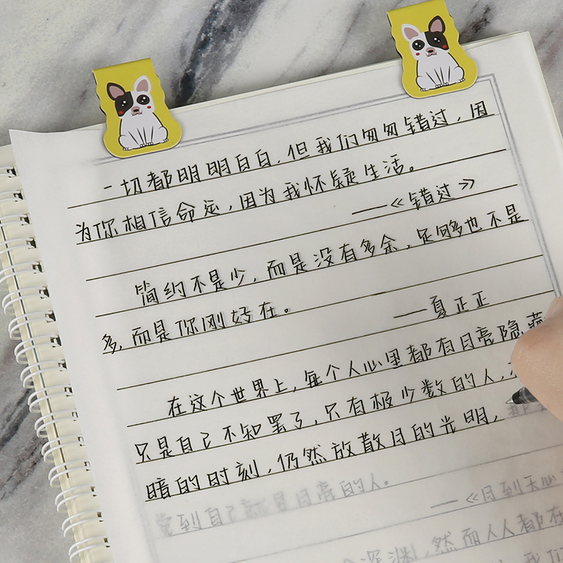 小清新字帖初中女生奶酪字体漂亮手写楷书高中学生钢笔临摹练字贴