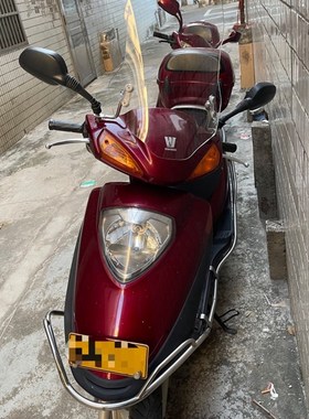 适用于豪爵宇钻125t踏板摩托车改装挡风玻璃豪爵新悦星125踏板车
