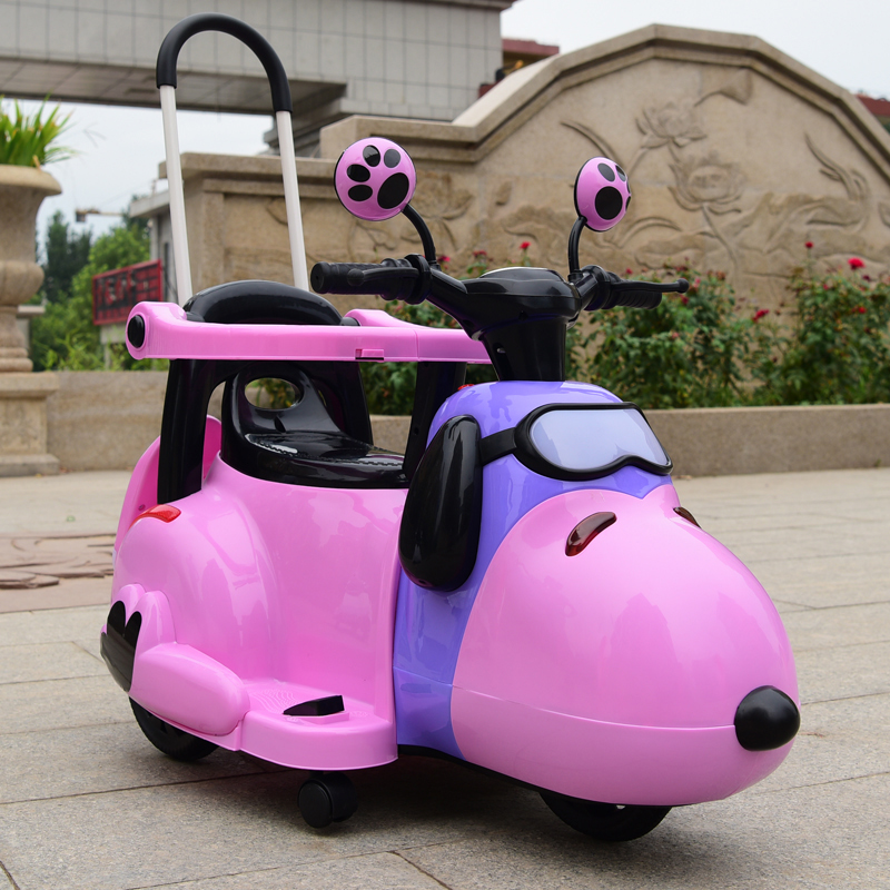 高档儿童电动摩托车小孩三轮车带遥控男女宝宝玩具车可坐大人充电