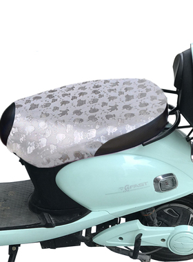 小龟电动车通用皮坐垫套 防晒防水踏板小龟摩托车男女通用座垫套