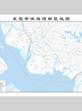 东莞市滨海湾新区地图电子版设计素材文件