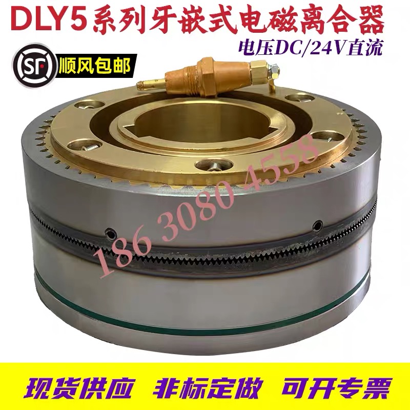 DLY5大扭矩牙嵌式电磁离合器2A5A10A16A25A63A100ADC24v质保一年