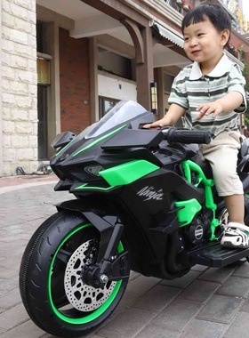 新款儿童电动两轮摩托车电瓶可充电大小孩宝宝可坐双人炫酷玩具车