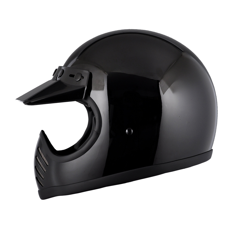 汤普森  巡航幽灵骑士复古头盔 玻璃钢 MOTO3 摩托车头盔3C认证