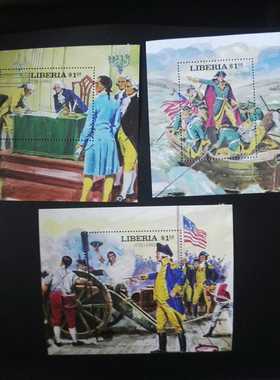 美利比里亚1982年美国独立战争约克顿战役200年小型张3新（轻贴）