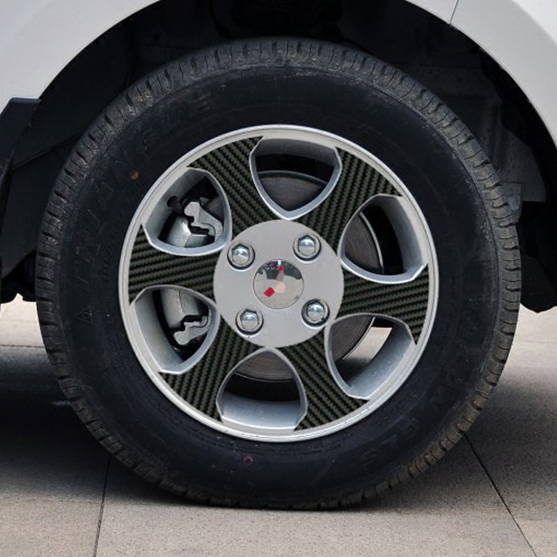 五菱宏光S S1轮毂贴轮胎贴改装宏光S1碳纤钢圈贴纸 防划痕装饰贴