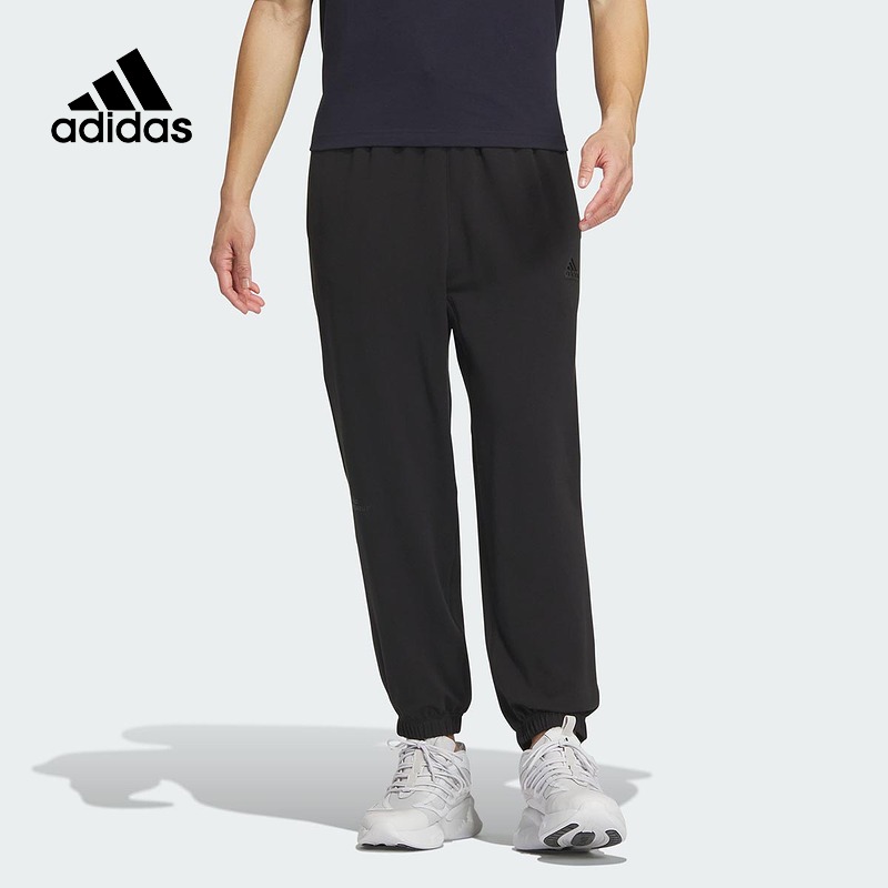 Adidas阿迪达斯官方旗舰2024夏男针织长裤 IT3943