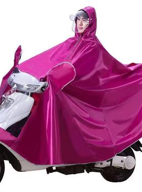 雨衣电动车双人母子两个人加厚雨披骑行全身防暴雨水遮脚电瓶摩托