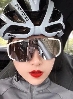 自行车骑行眼镜摩托车防风护目运动防尘墨镜男潮大框一体太阳镜女