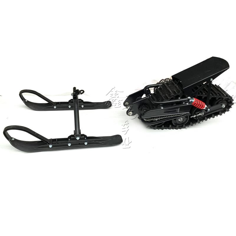 改装雪地车两轮越野摩托车配件 履带轮 雪翘板 橡胶履带 驱动轮