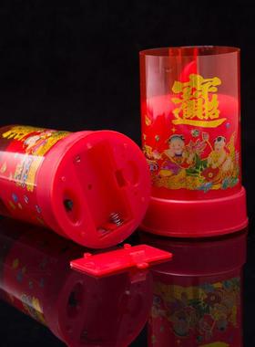 厂家 塑料仿真led电子蜡烛小号红色清明上坟春节祭祖蜡烛灯