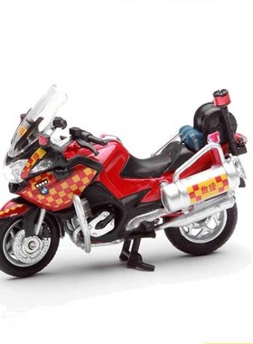 TINY微影玩具1/43宝马FSD摩托车香港消防救援电单车合金仿真模型