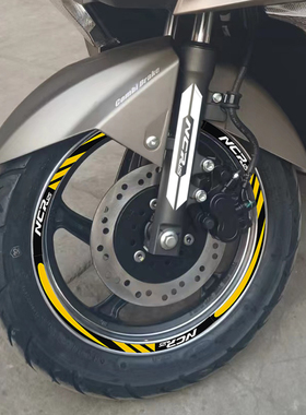 摩托车改装配件轮胎反光贴适用本田NCR125钢圈贴花防水个性前叉贴