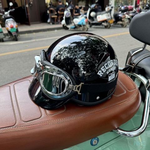 【3c认证】电动车头盔小牛九号复古摩托盔男女安全帽机车夏季半盔