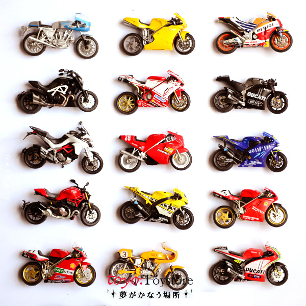 正版散货 杜卡迪Ducati 仿真1/24摩托车模型台湾7-11限定 有瑕疵