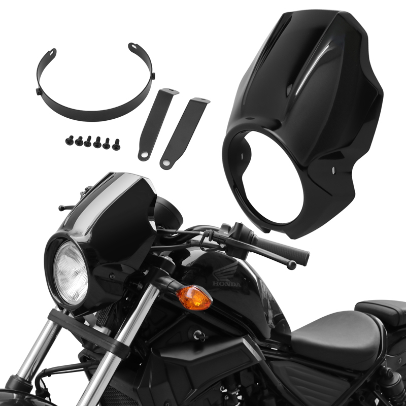 摩托车改装复古猪头罩适用于本T叛逆者CM300 CM500 系列 导流罩