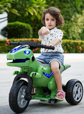 闲鱼二手市场儿童电动摩托车小孩三轮车男女宝宝可坐人电瓶玩具车