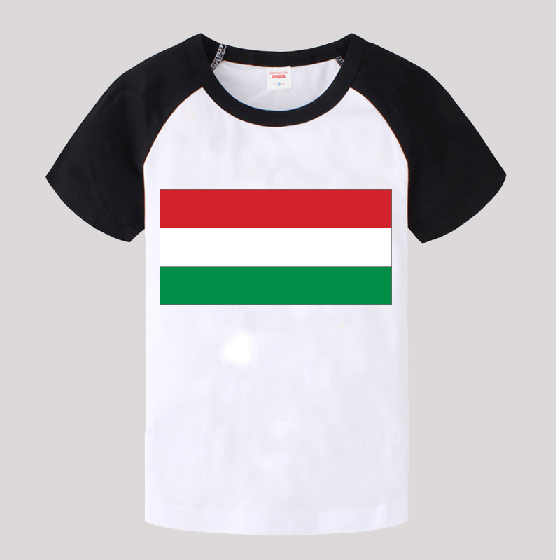 匈牙利国旗 短袖男女儿童班服小学生表演活动t恤文化衫上衣服装宝