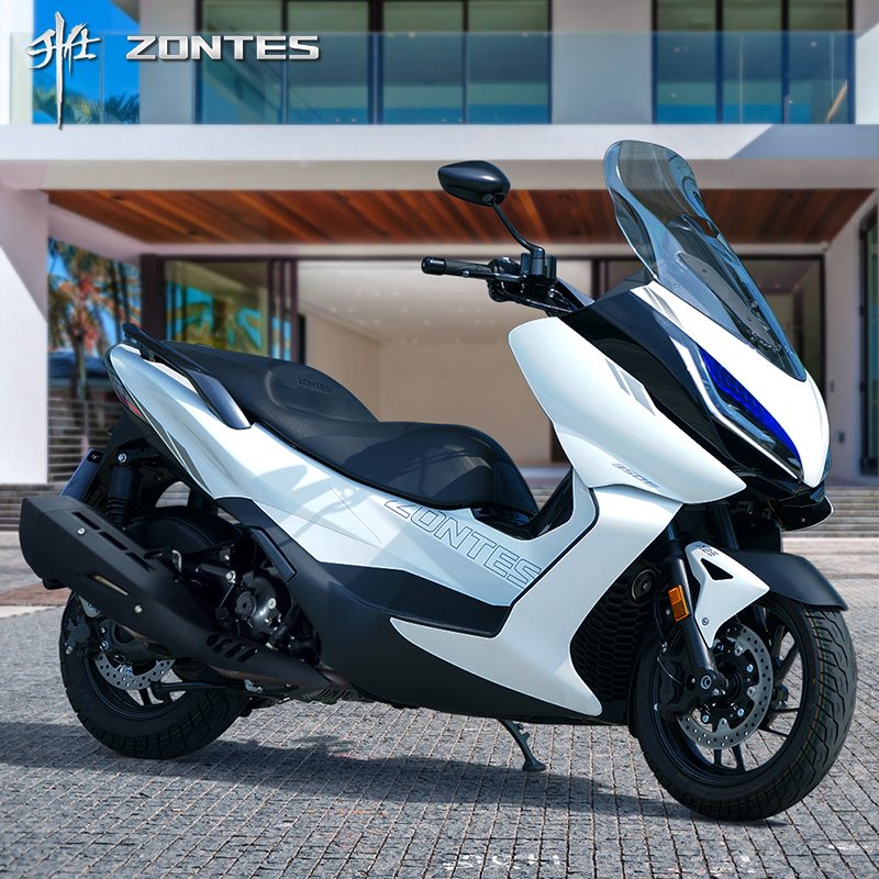全新升仕ZT350E燃油踏板摩托车男女款机车整车国四电喷可上牌包邮