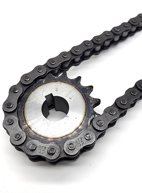 45钢6分链轮配12A链条成品孔工业链轮齿轮10齿到30齿支持非标定做