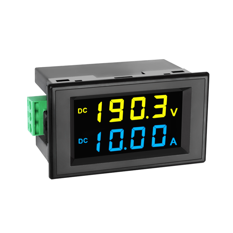 12V200V10A50A直流电压电流表双显数显表头LCD数字显示D85-3051AG