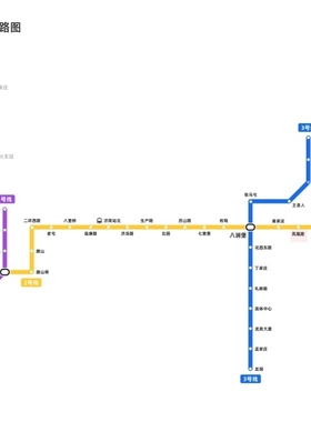 济南地铁线路图地铁换乘线路图轨道交通出行大挂图规划图墙贴海报