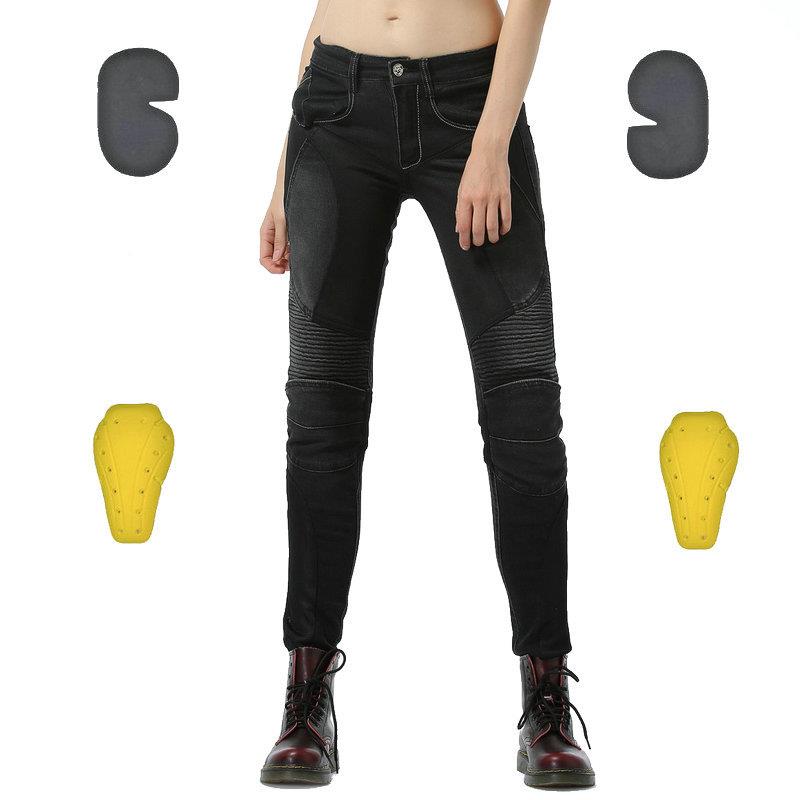 女性骑士 夏季机车骑行裤 摩托车牛仔裤 赛车修身