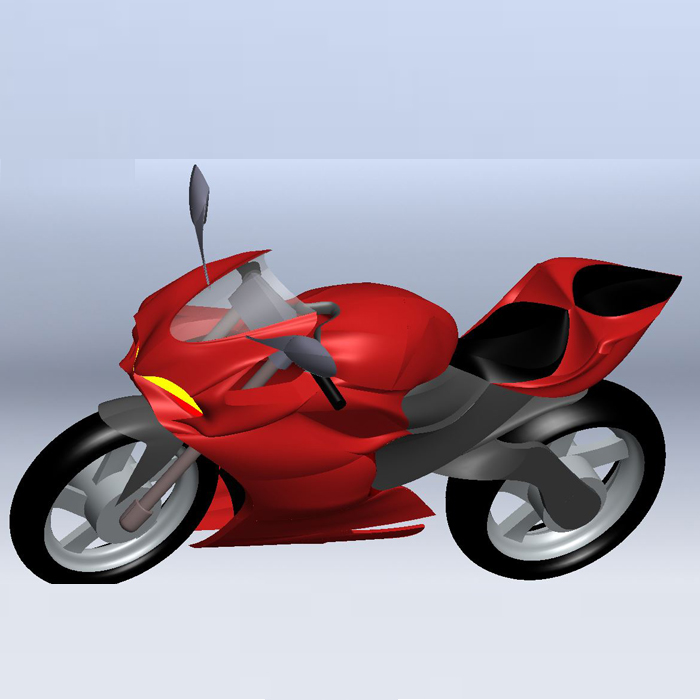 杜卡迪999摩托车设计图纸01200721