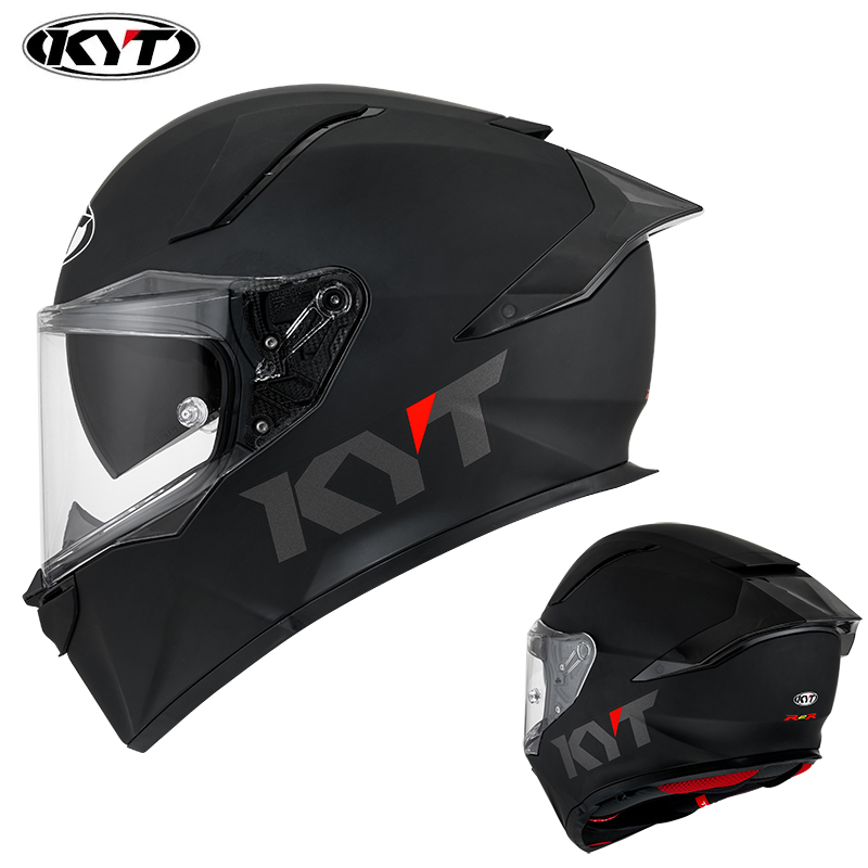 高档新款KYT全盔摩托车头盔夏季男士防雾双镜片R2R进口机车头盔男