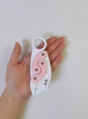3D打印爪子刀重力小刀CSGO折叠蝴蝶刀直跳速推解压玩具折叠蝴蝶刀