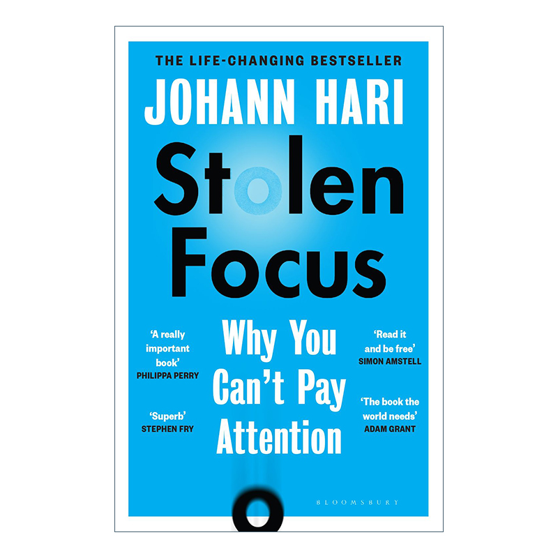 英文原版 Stolen Focus 被偷走的注意力 失联作者约翰·哈里新作 英文版 进口英语原版书籍